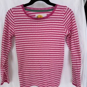 Pink and White Striped Kids Shirt